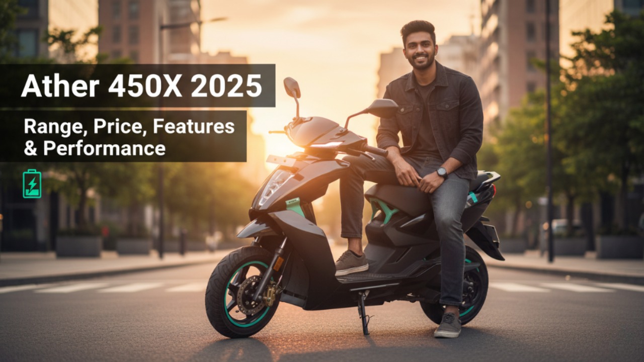 Ather 450X 2025 – Range, Price 2,999 Features & Performance