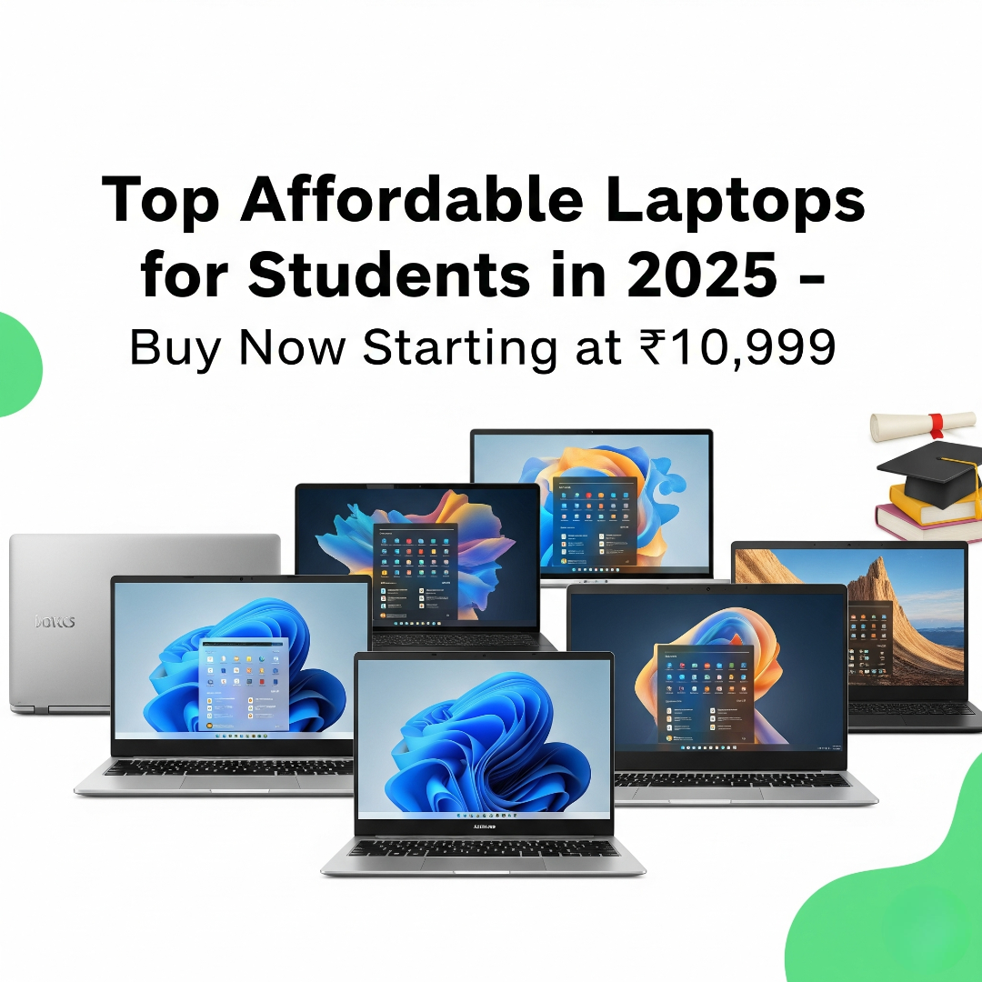 Top Affordable Laptops for Students in 2025 – Buy Now Starting at ₹10,999
