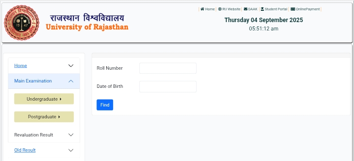 Rajasthan University B.Ed 2nd Year Result 2025