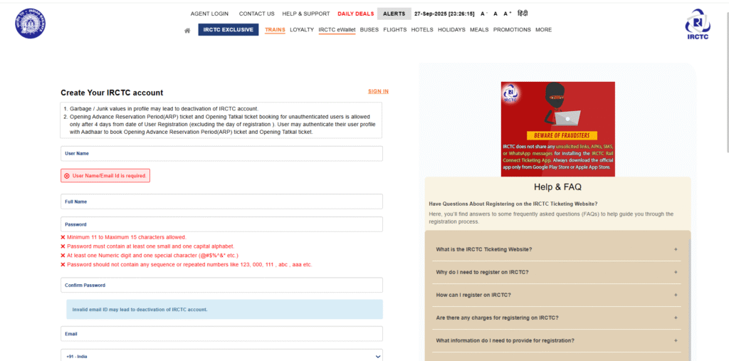 How to Create an ID for Online Train Ticket Booking – Step-by-Step Guide