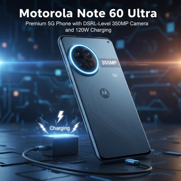 Motorola Note 60 Ultra: Premium 5G Phone with DSLR-Level 350MP Camera and 120W Charging